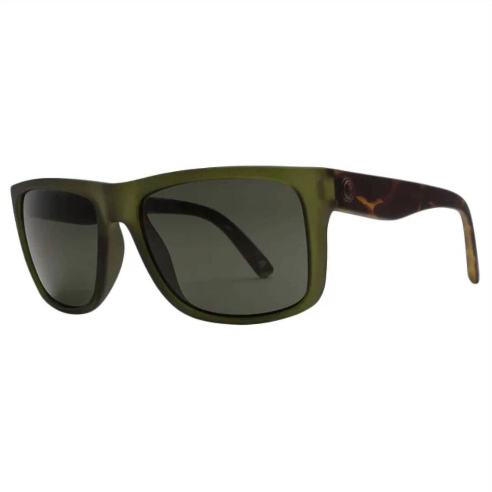 NEW ELECTRIC LABEL men's swingarm polarized sunglasses in sage / gray polar